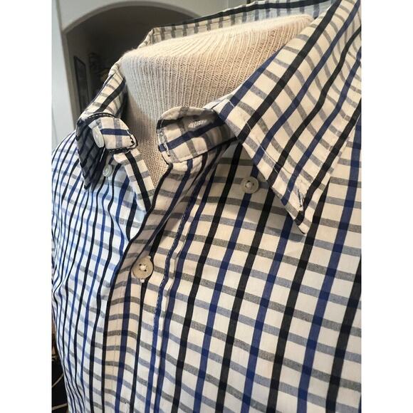 US POLO ASSN LONG SLEEVE PLAID BUTTON UP MENS SIZE LARGE - Picture 5 of 7